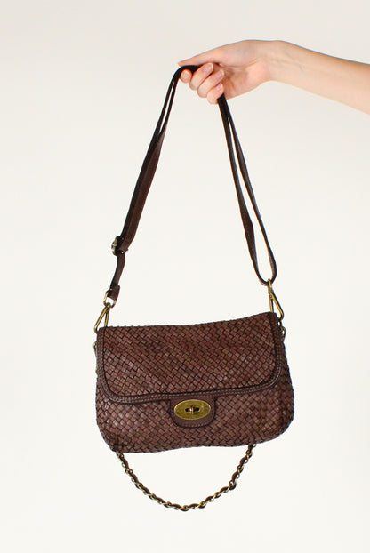 Borsetta in Pelle Intrecciata