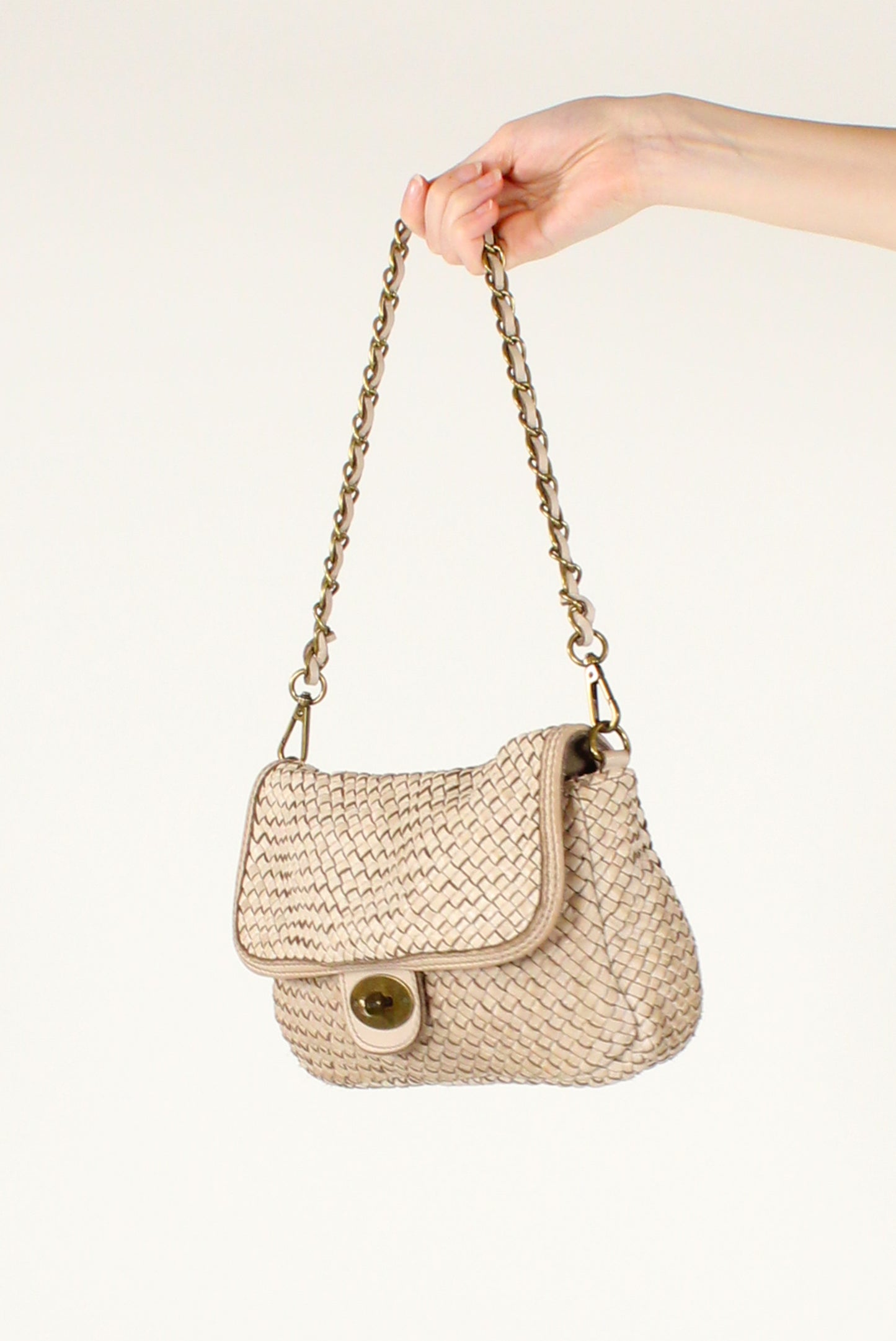 Borsetta in Pelle Intrecciata