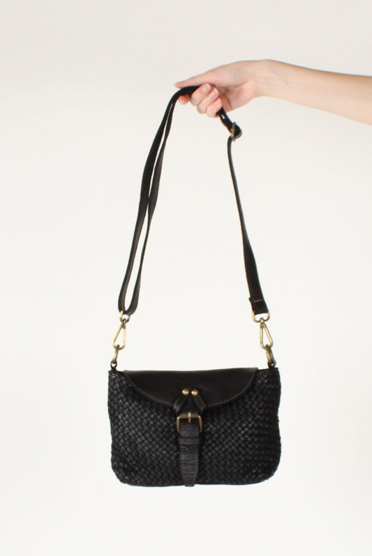 Borsetta in Pelle Intrecciata a Tracolla