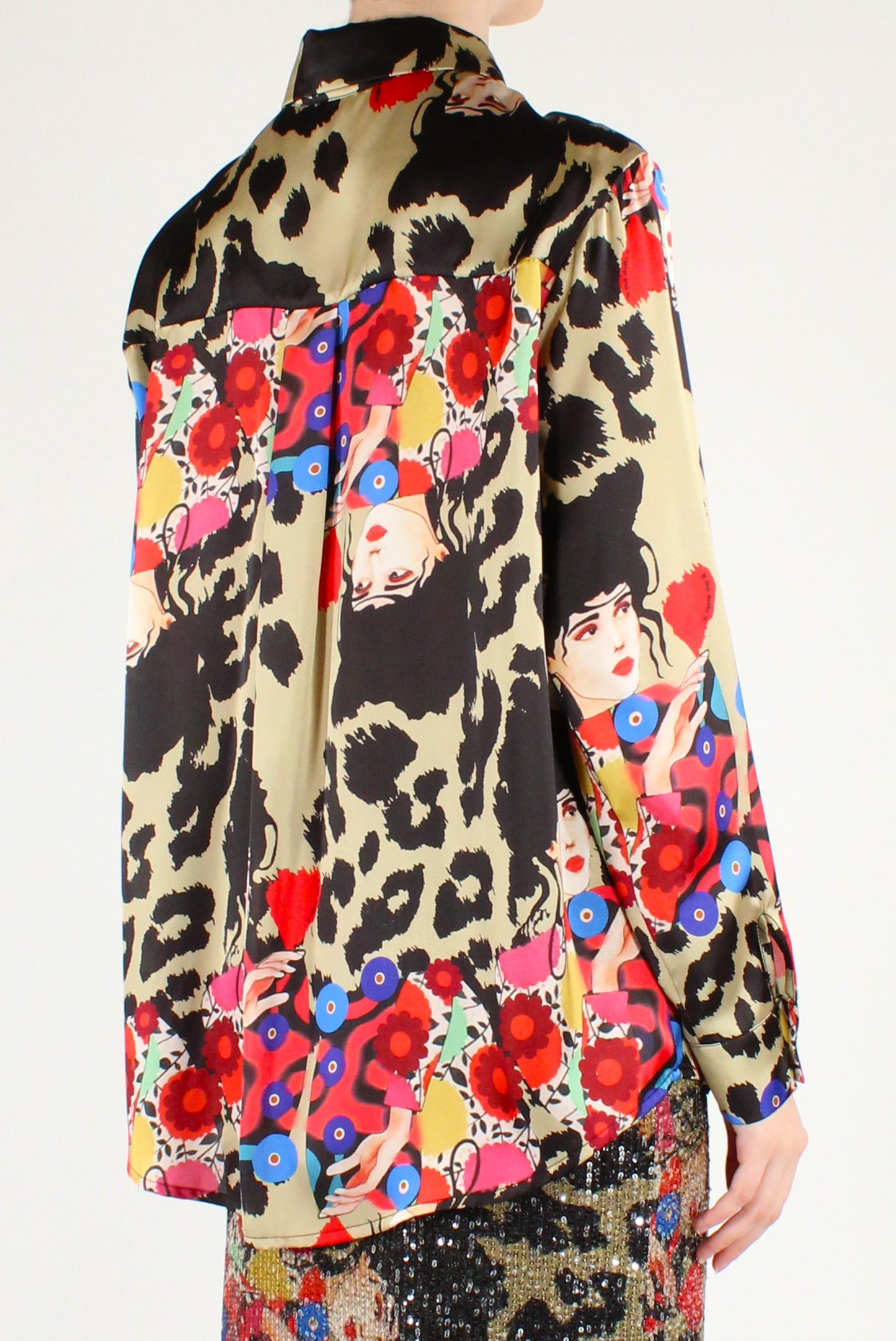 Camicia Fantasia Animalier Maniche Lunghe