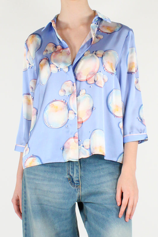 Camicia Stampa Bolle Sapone