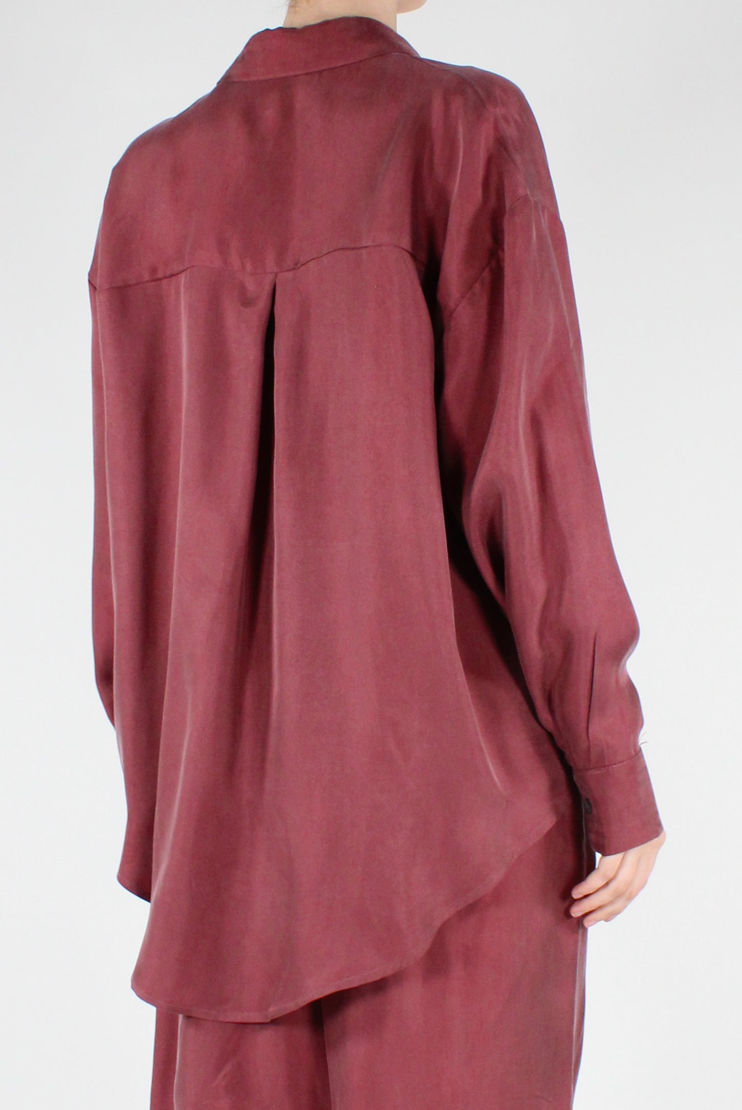 Camicia in Cupro con Tasca