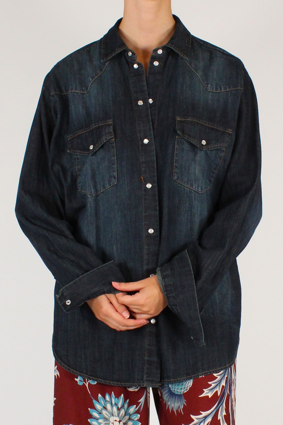 Camicia Over in Denim
