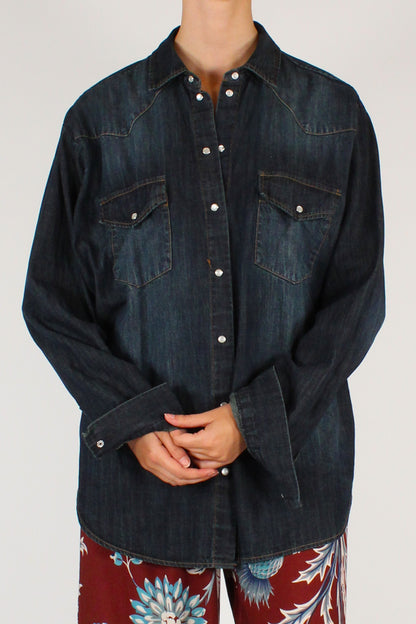 Camicia Over in Denim