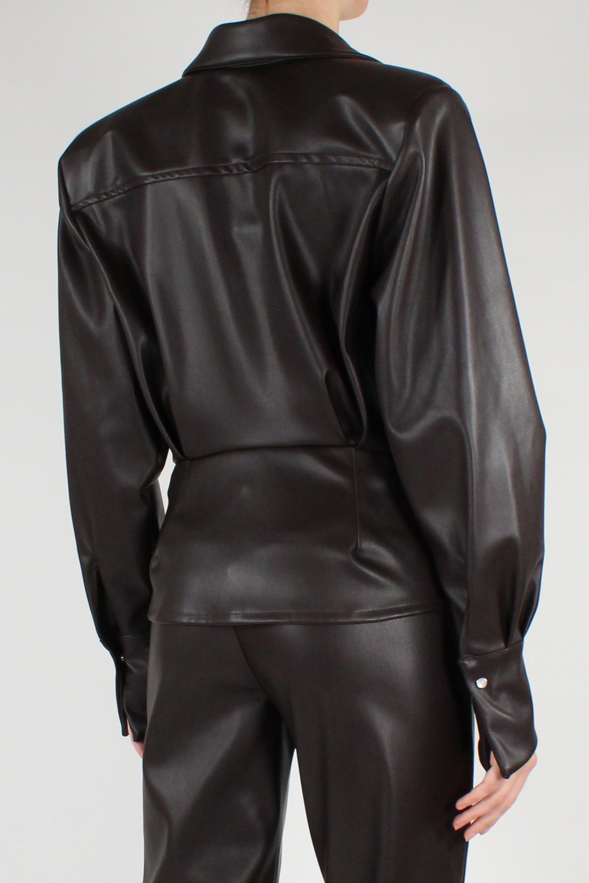 Camicia in Ecopelle Taglio a Pipistrello