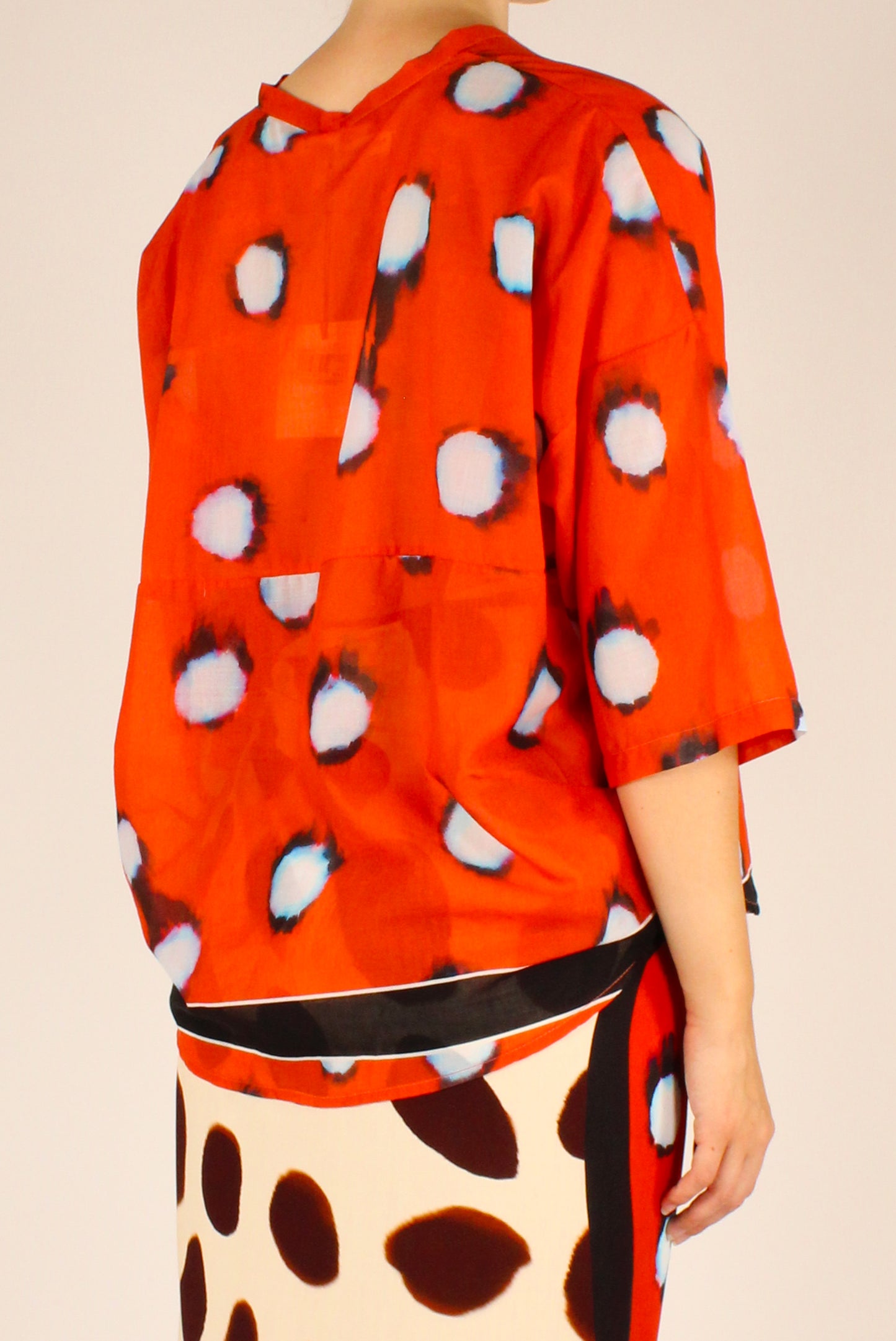 Camicia in Mussola Stampa Fantasia Maculata