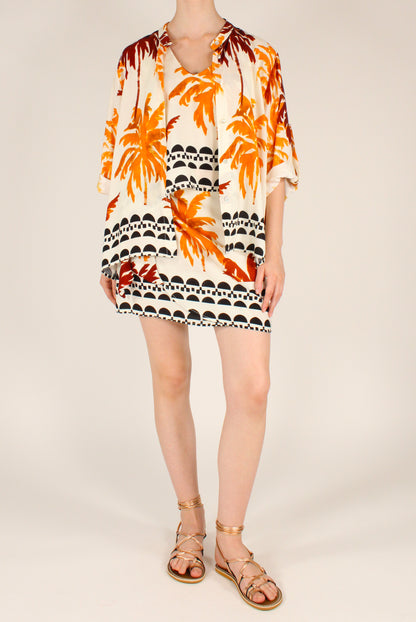 Camicia Stampa Fantasia Palme