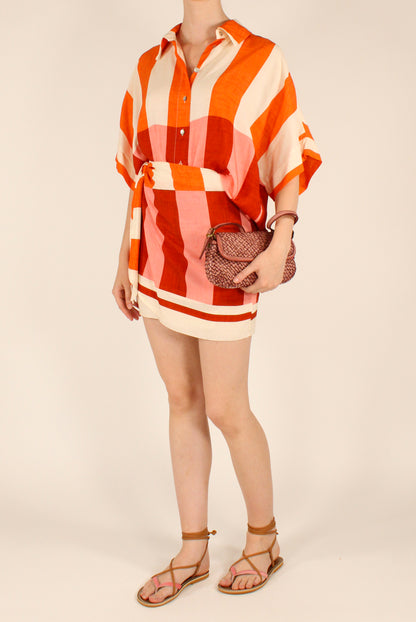 Camicia Fantasia a Righe in Viscosa