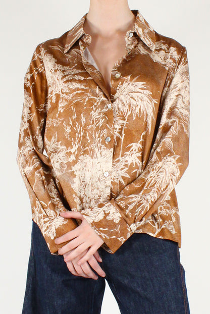 Camicia Stampa Floreale Viscosa