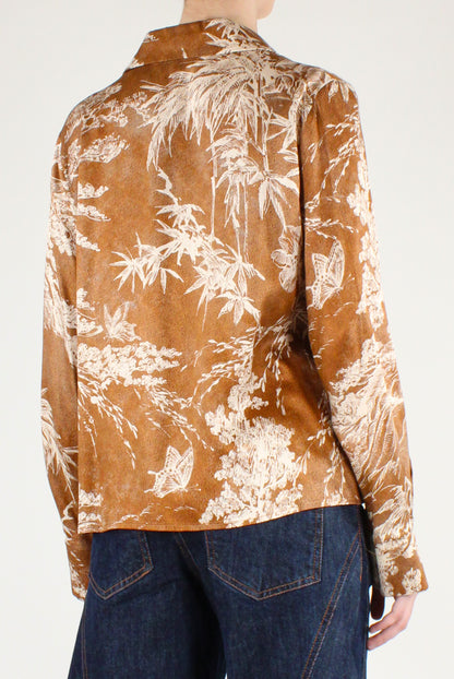Camicia Stampa Floreale Viscosa
