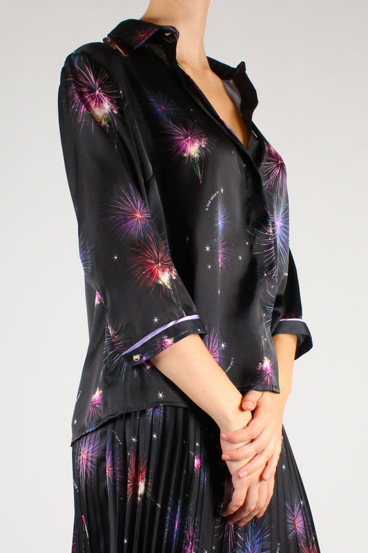 Camicia Stampa Fuochi d'Artificio