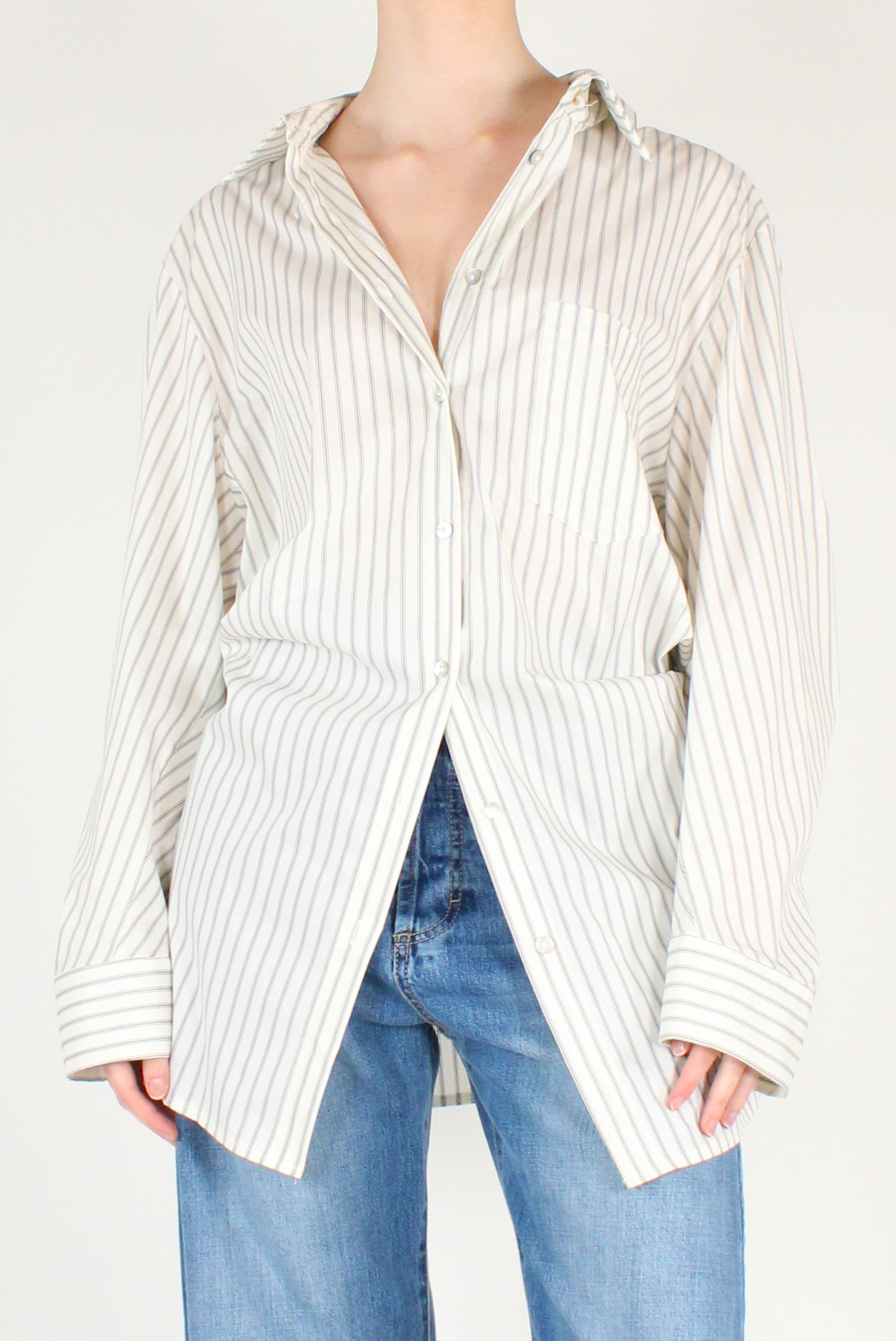 Camicia Gessata Over