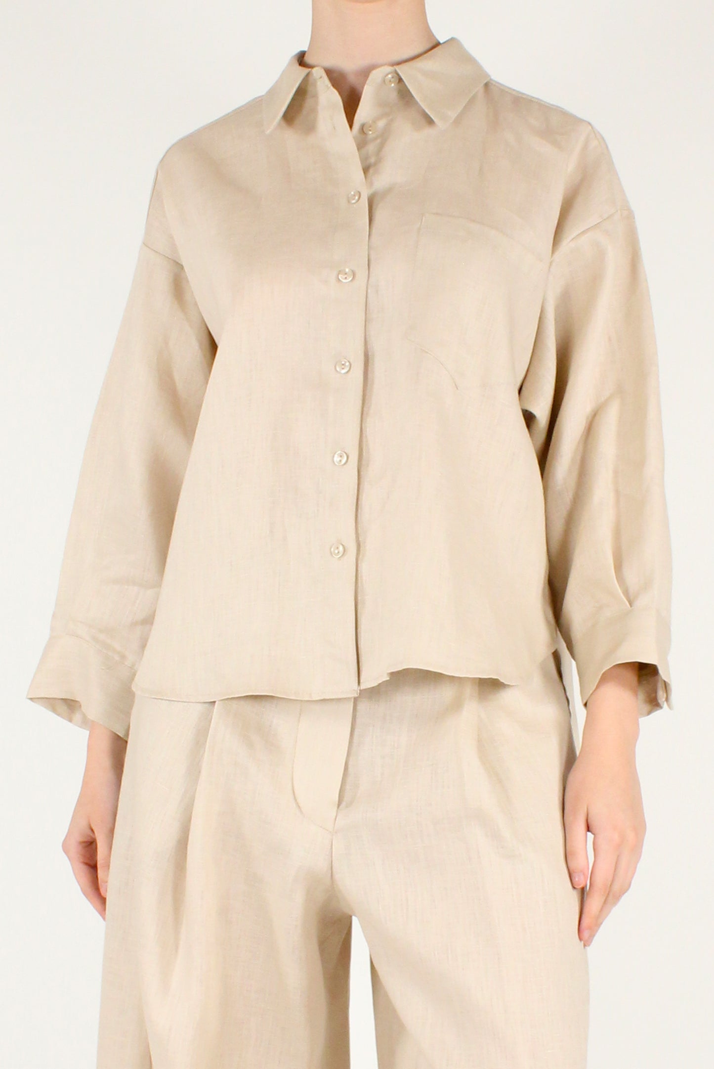 Camicia in Lino a Scatoletta