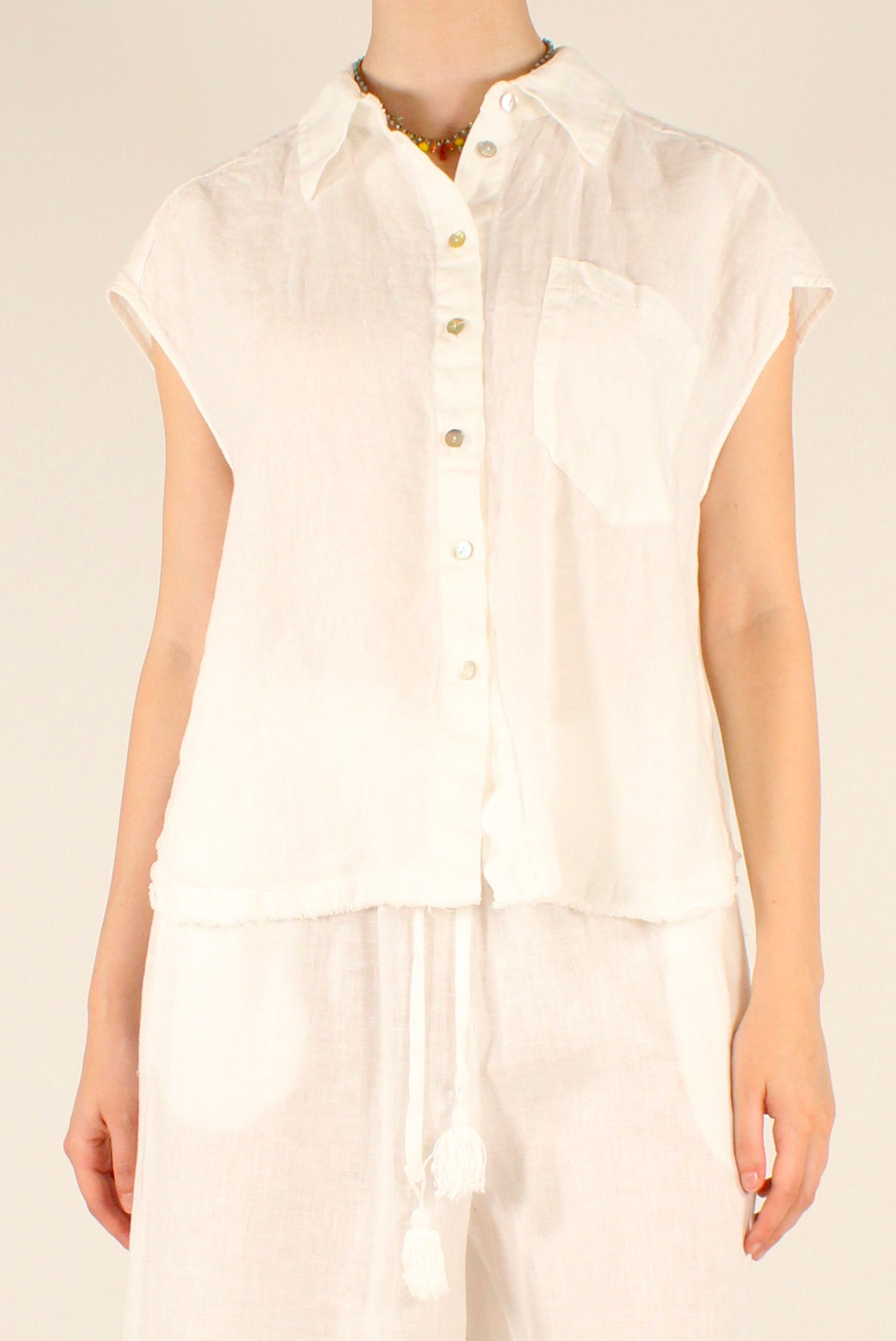 Camicia Smanicata in Lino