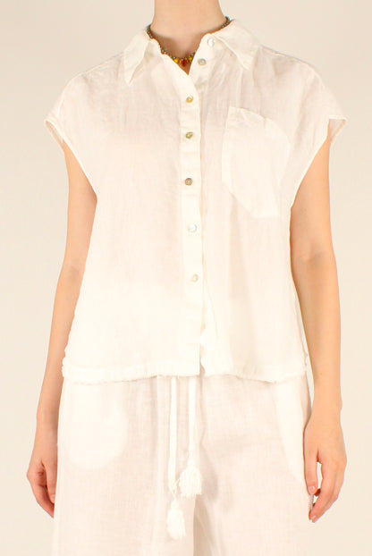 Camicia Smanicata in Lino