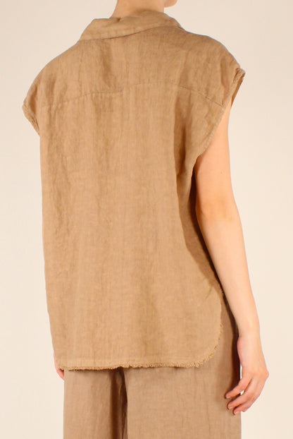 Camicia Smanicata in Lino