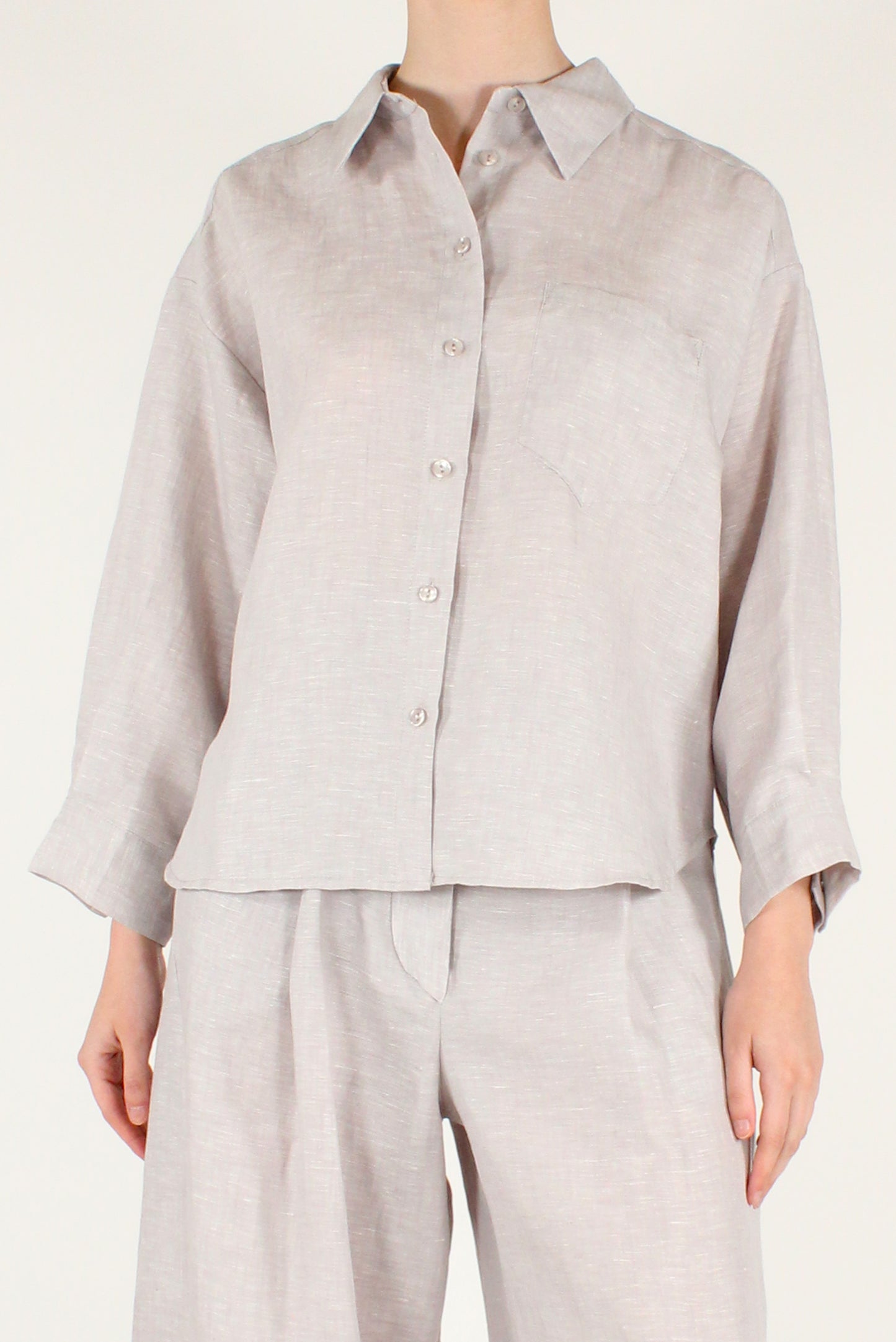 Camicia in Lino a Scatoletta