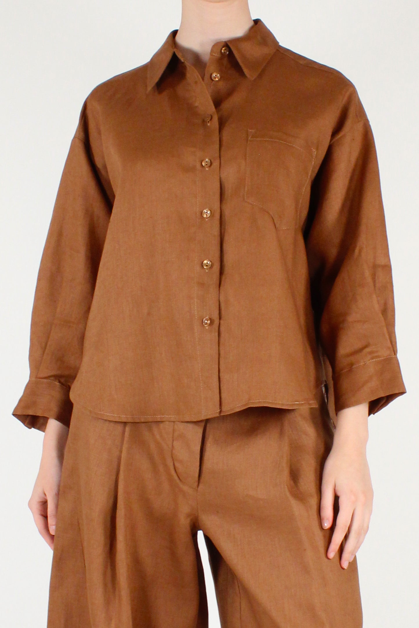 Camicia in Lino a Scatoletta