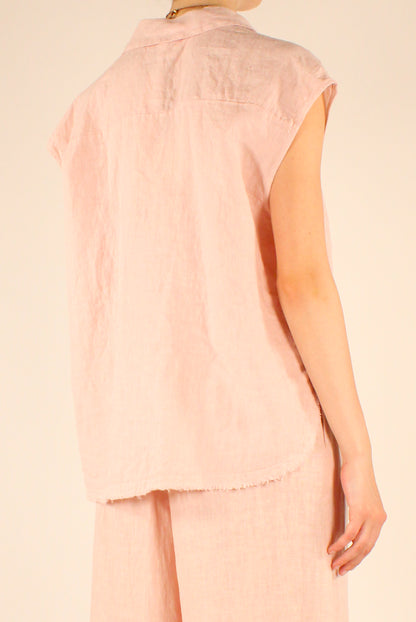 Camicia Smanicata in Lino