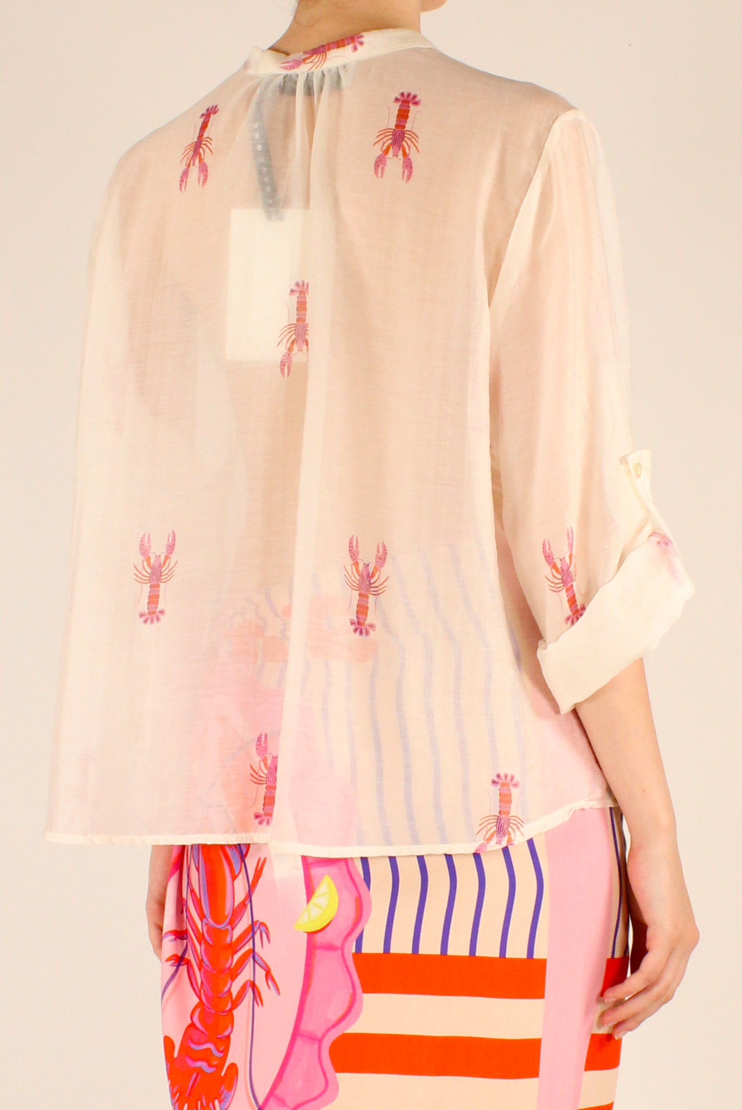 Camicia Stampa Aragoste in Mussola