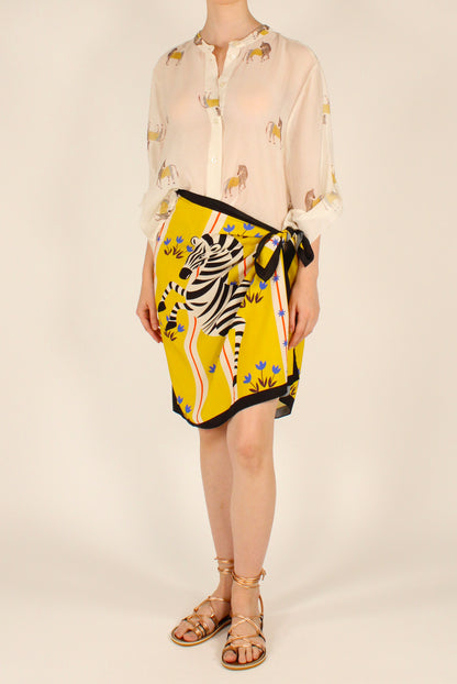 Gonna Pareo Stampa Zebra