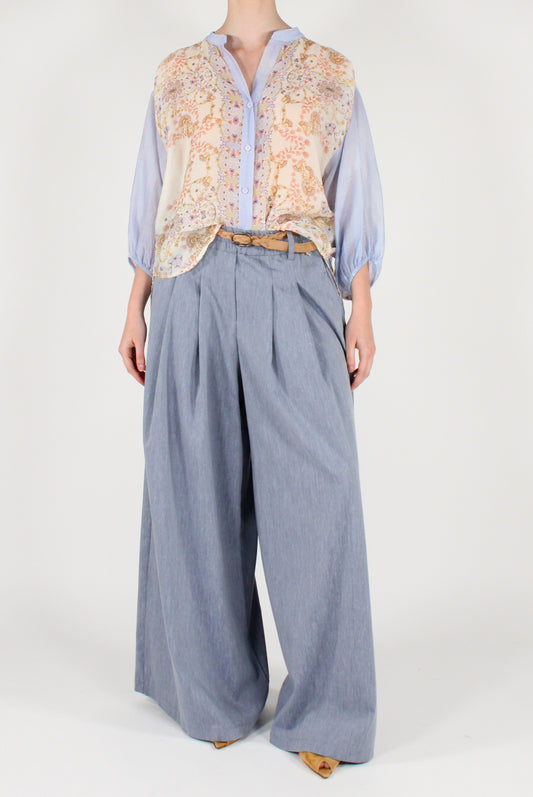 Lyocell Muslin Floral Print Shirt