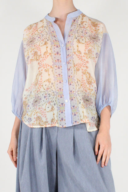 Lyocell Muslin Floral Print Shirt