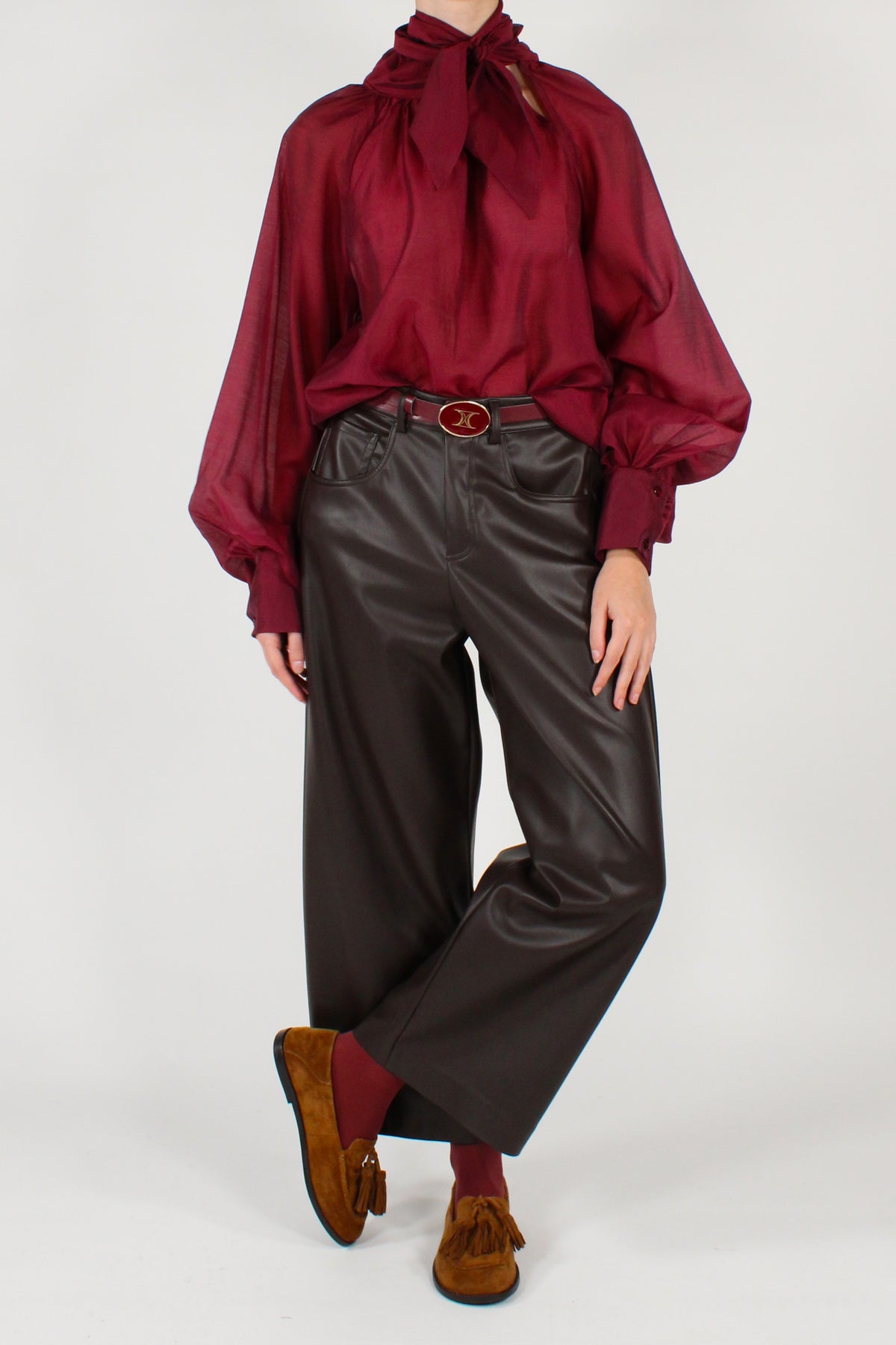 Blusa Over con Fiocco
