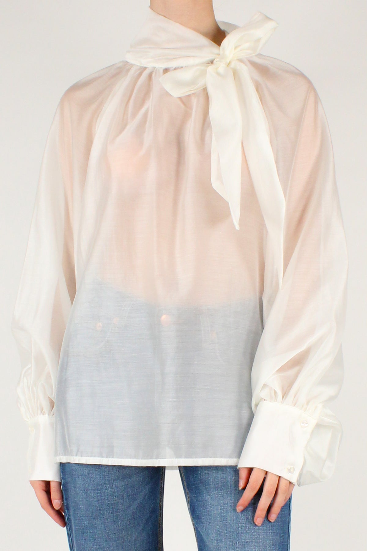 Blusa Over con Fiocco