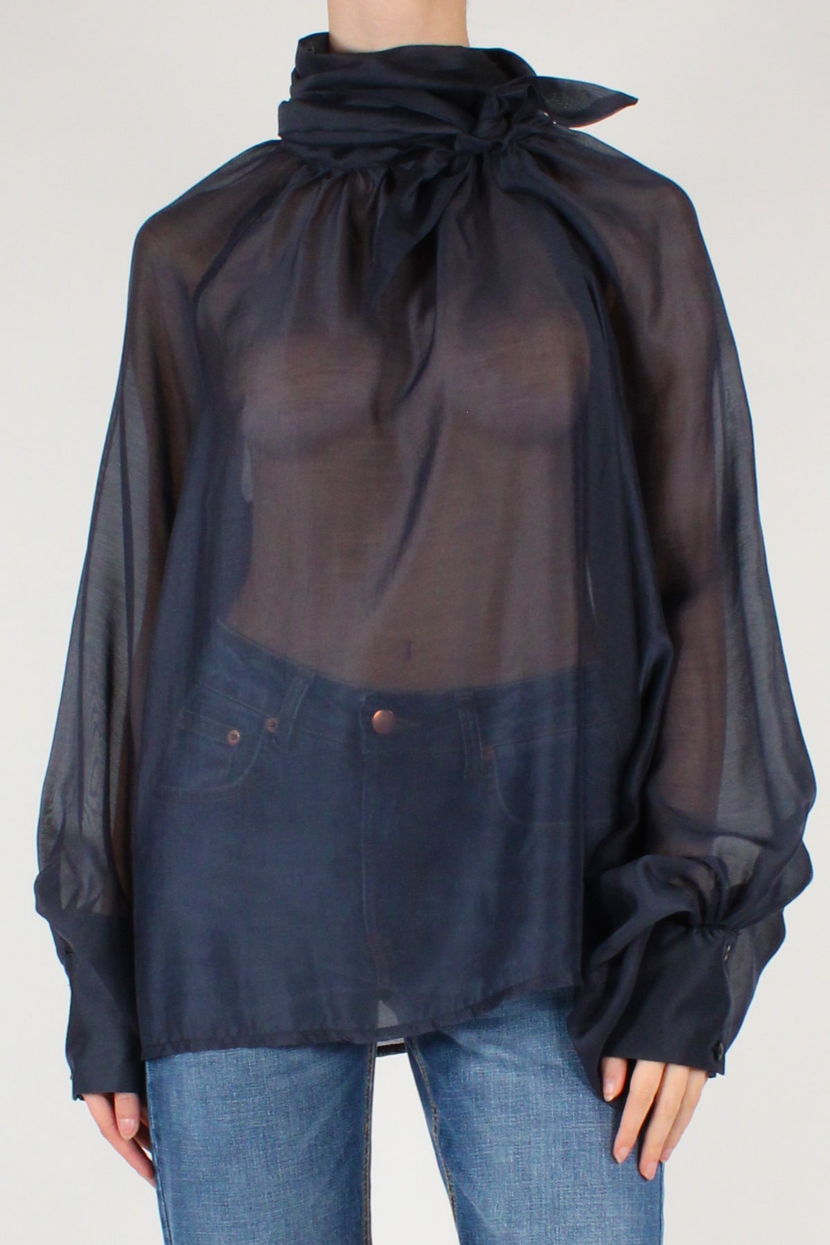 Blusa Over con Fiocco