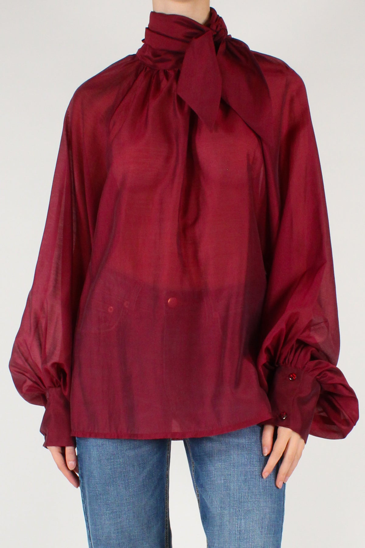 Blusa Over con Fiocco