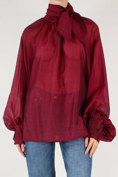 Blusa Over con Fiocco