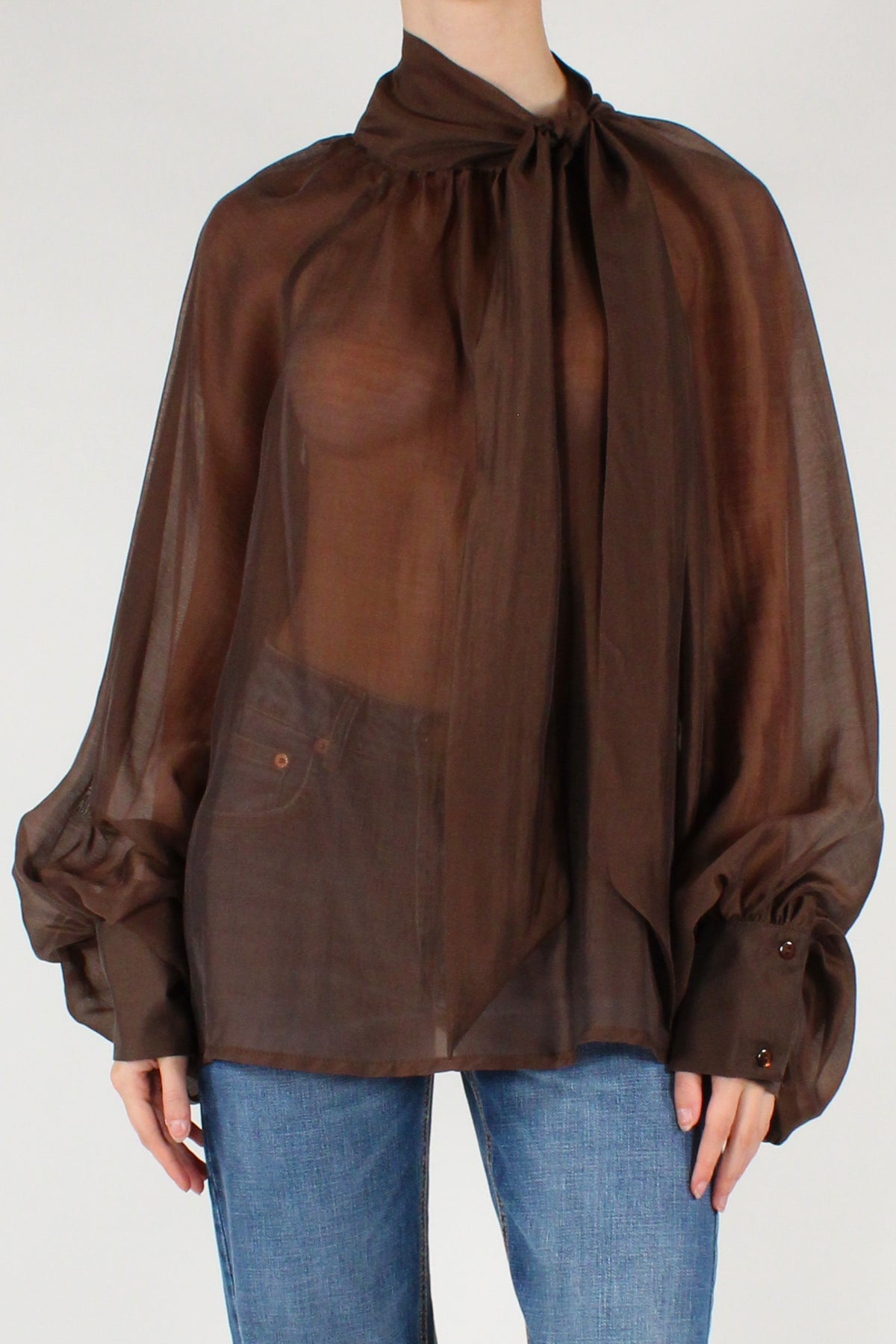 Blusa Over con Fiocco