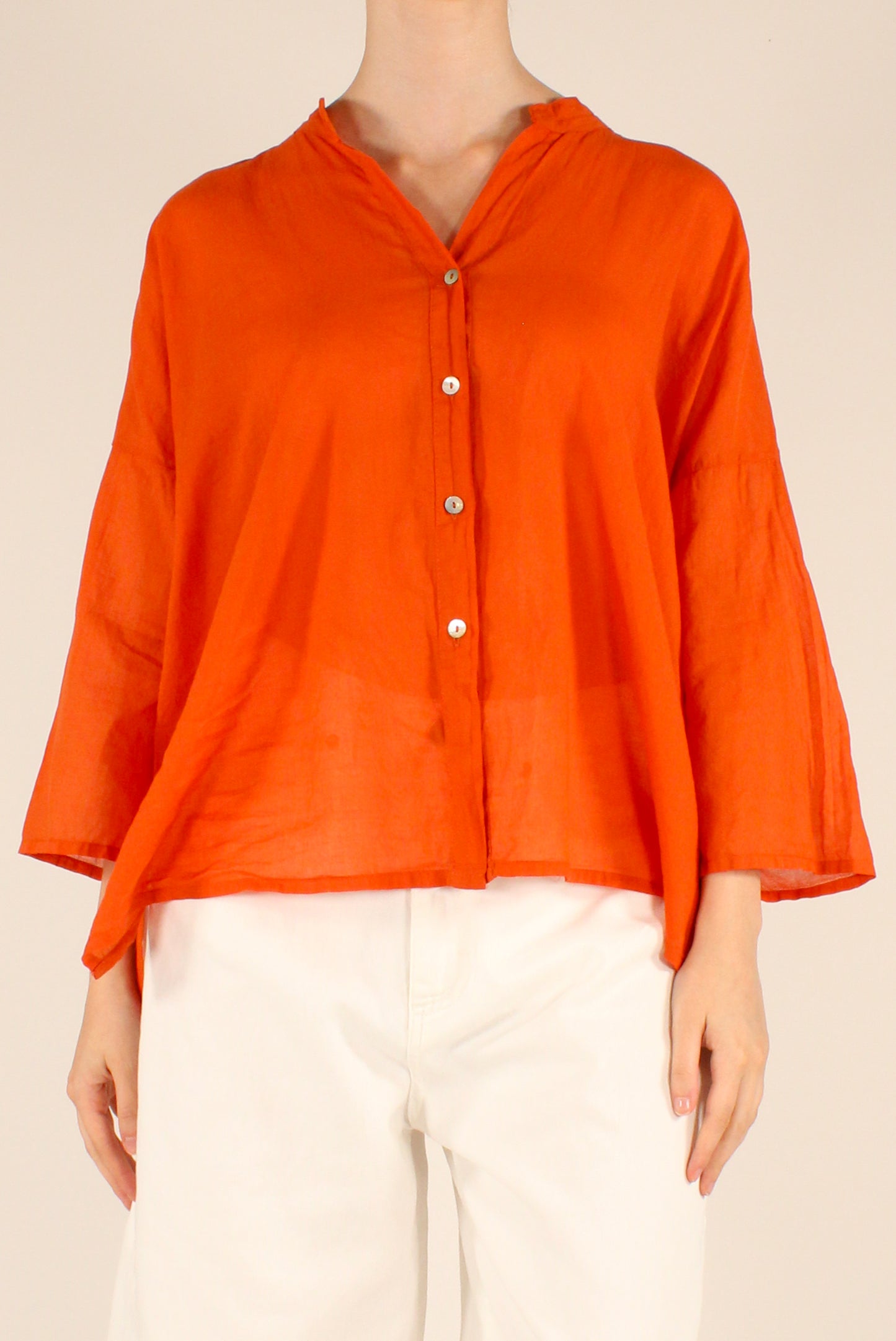 Camicia Over in Mussola di Cotone