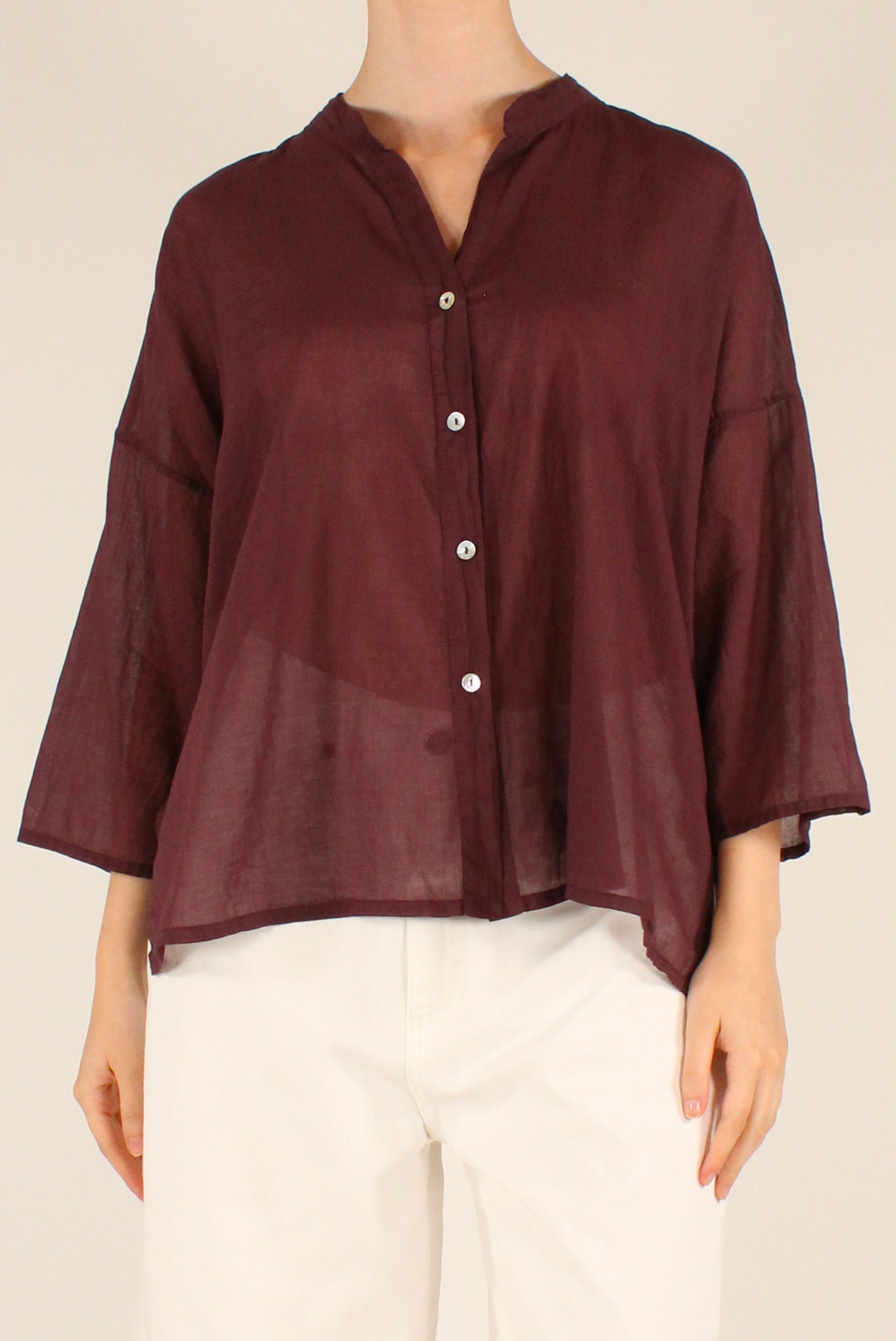Camicia Over in Mussola di Cotone