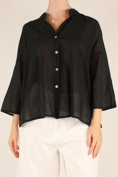 Camicia Over in Mussola di Cotone
