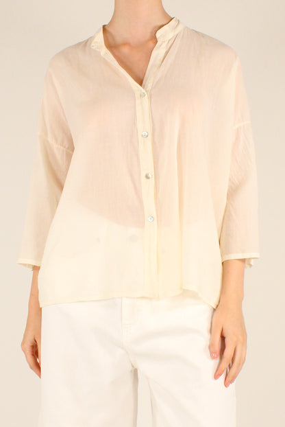 Camicia Over in Mussola di Cotone