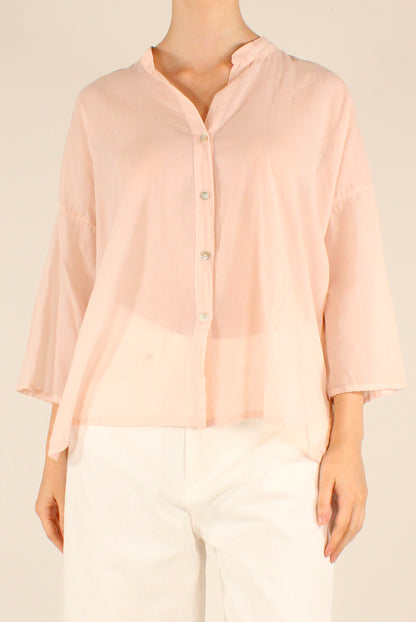 Camicia Over in Mussola di Cotone