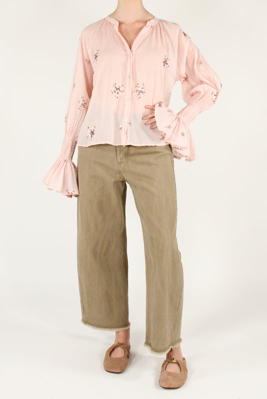 Camicia con Ricami e Paillettes