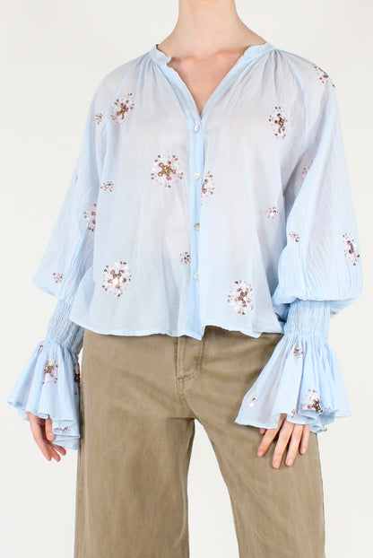 Camicia con Ricami e Paillettes