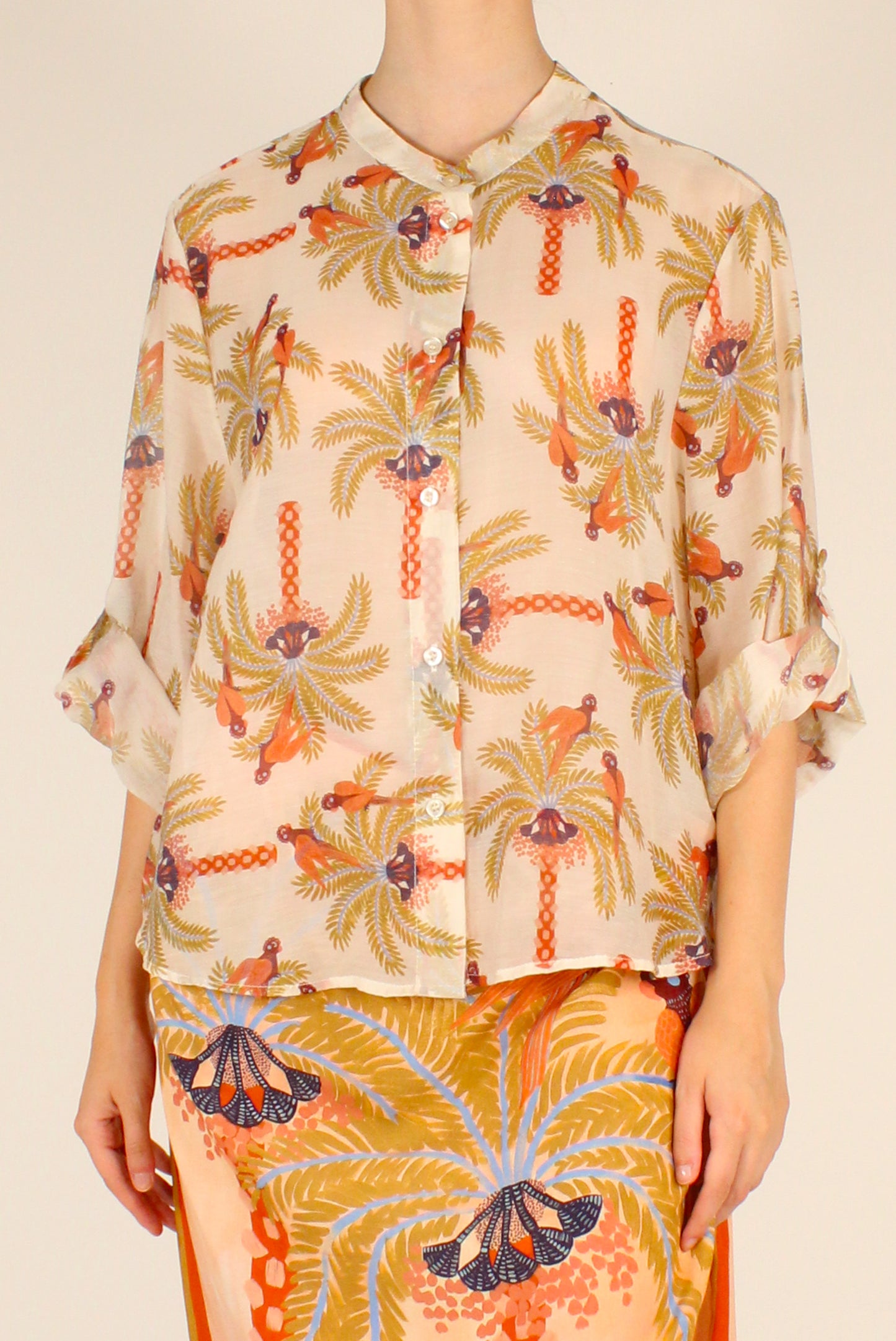 Camicia Stampa Pavoni