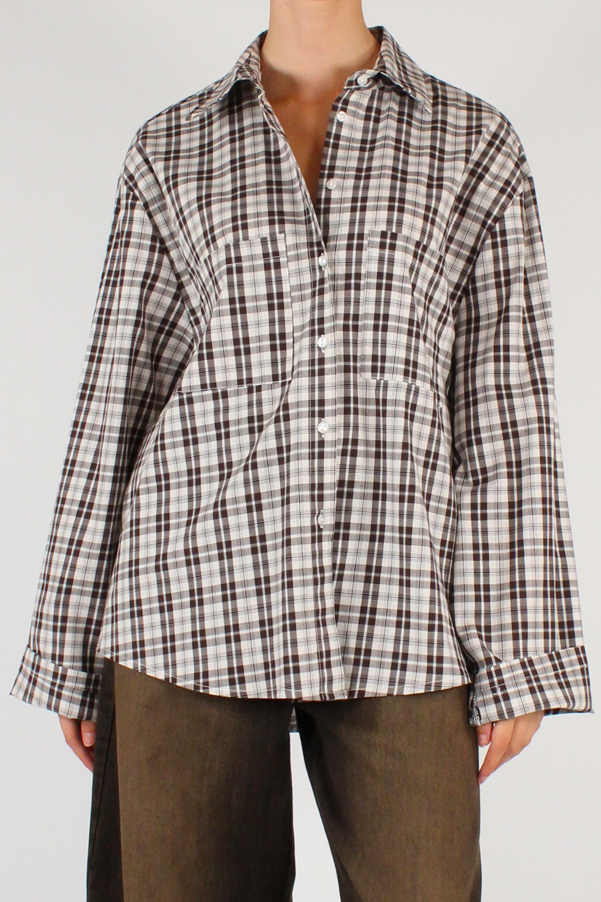 Camicia a Quadretti con Tasche