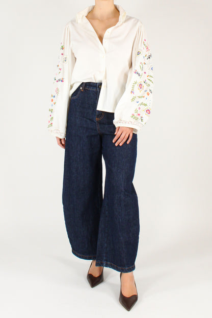 Camicia Ricami con Perline