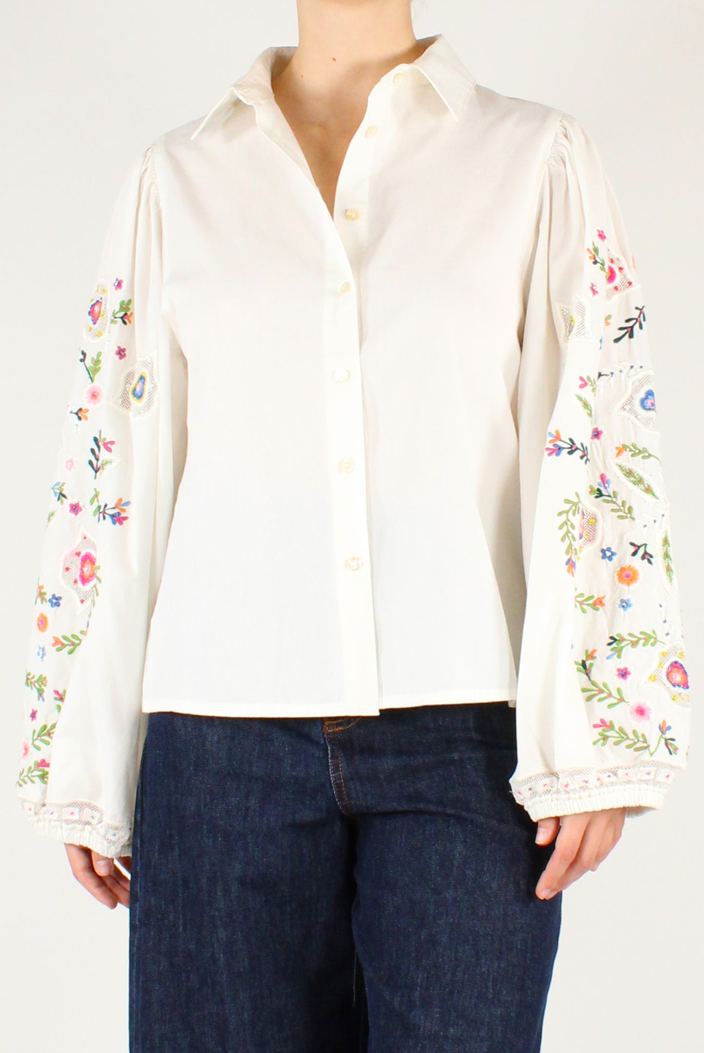 Camicia Ricami con Perline