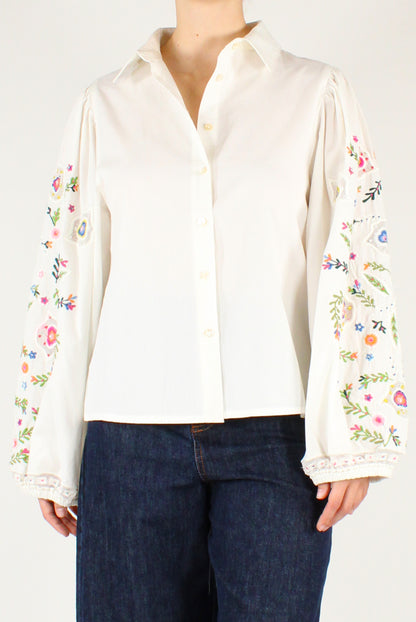 Camicia Ricami con Perline