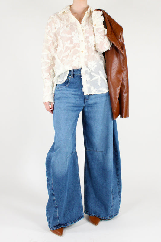 Camicia Ricami a Rilievo