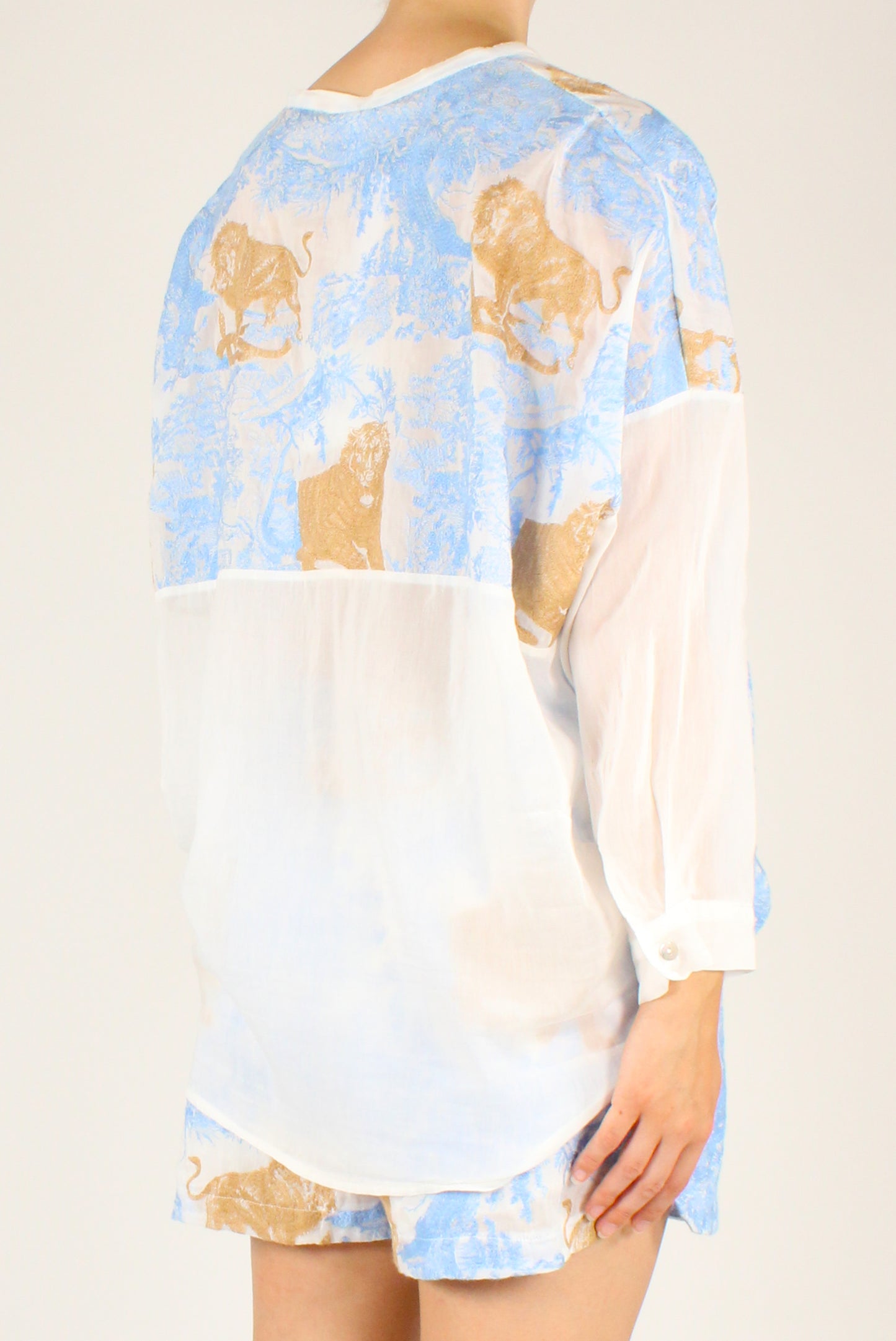 Camicia Ricamo Toile de Jouy