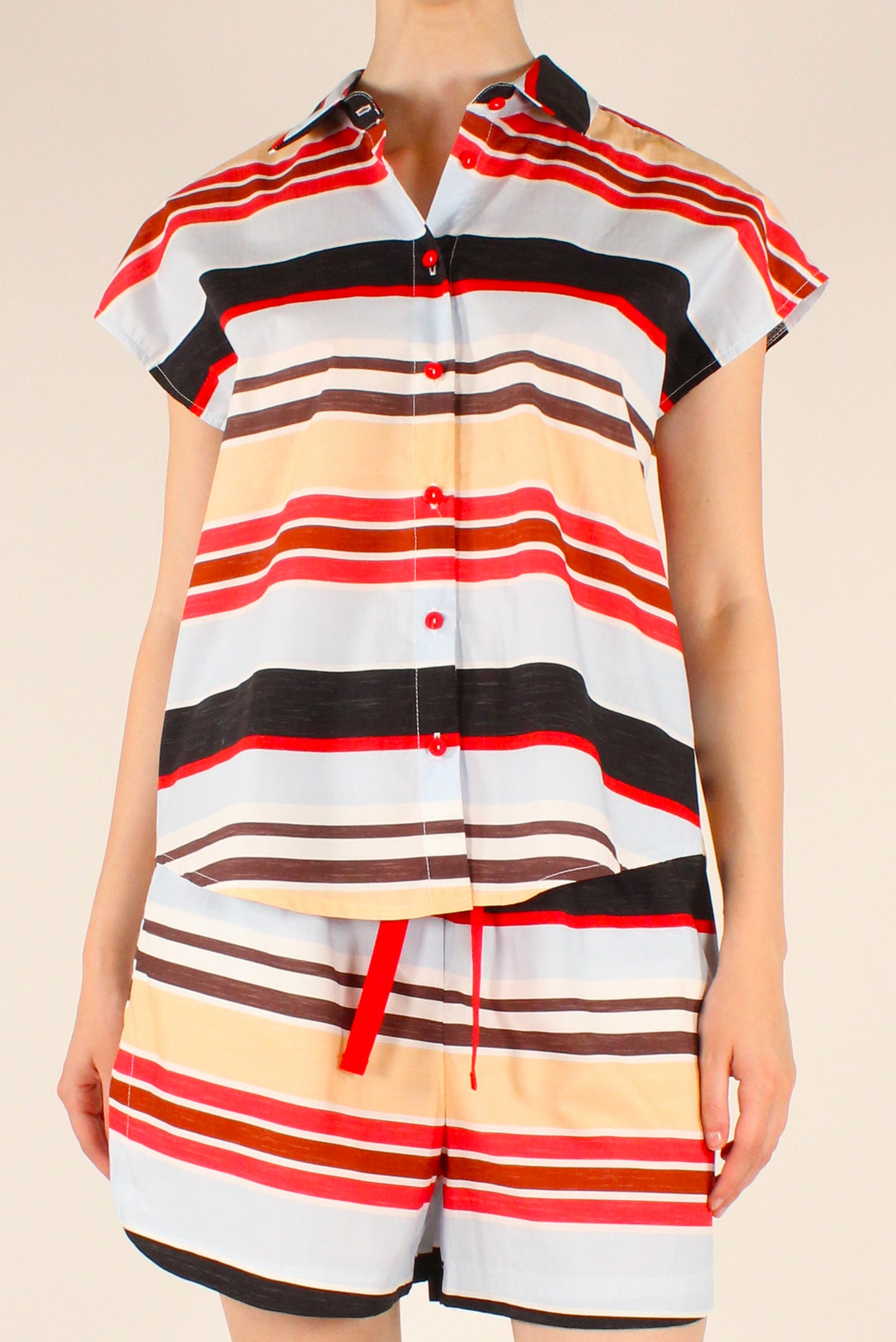 Striped Sleeveless Shirt
