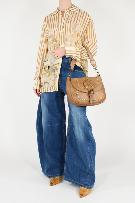 Camicia in Viscosa Stampa a Righe