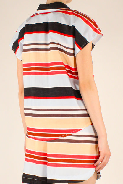 Striped Sleeveless Shirt
